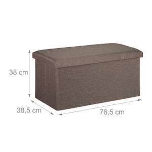 Banc effet optique lin Anthracite