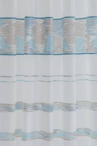 Vorhang blau-beige Streifen Blau - Textil - 140 x 245 x 1 cm