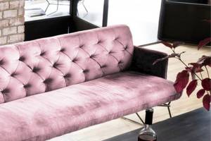 Esszimmerbank CHARME Pink - Textil - 206 x 85 x 68 cm