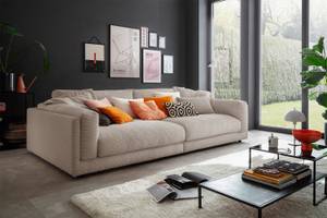 Big Sofa RAINA Taupe - Breite: 254 cm - Textil