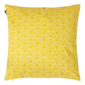 Liegestuhl Stripe Outdoor Kissen Gelb - Kunststoff - 43 x 11 x 11 cm