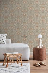 Tapete Blumenmuster im Jugendstil 7091 Beige