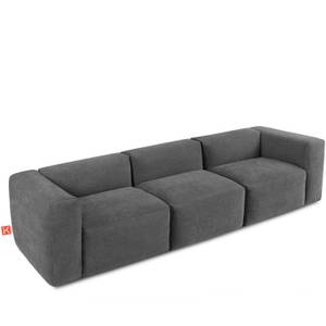 Einzelsofa BUFFO 5-Sitzer Aschgrau - Breite: 290 cm