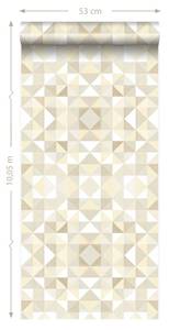 Tapete kubistisches Muster 7050 Beige