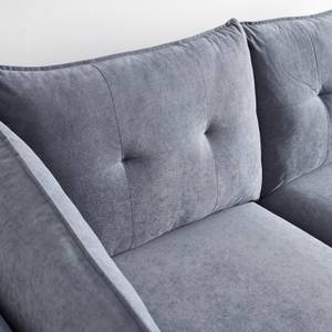 Ecksofa SANDRO Grau - Metall - Massivholz - Textil - 258 x 86 x 160 cm