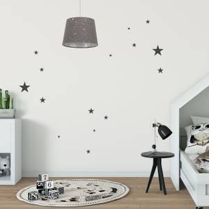 Kinderzimmerlampe Sterne Grau - Metall - Kunststoff - Textil - 27 x 122 x 27 cm