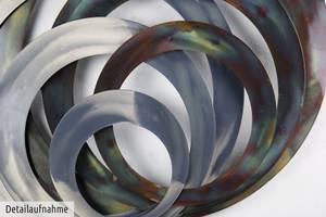 Wanddeko Metall Reflections Braun - Metall - 86 x 76 x 5 cm