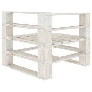 Canapé palette (lot de 2) 3002333-1 Blanc - Bois manufacturé - Bois/Imitation - 140 x 61 x 68 cm