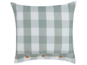 Coussin décoratif TAMNINE Vert - Menthe - Blanc - 45 x 45 cm - Nombre de pièces dans le lot : 1