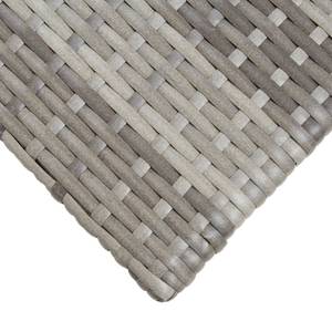 Gartentisch Grau - Metall - Polyrattan - 50 x 47 x 50 cm