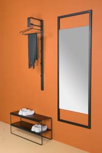 Garderobe Winkel 70 Schwarz Breite: 70 cm