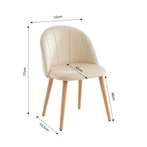 Lot de 2 chaises Roandola Beige