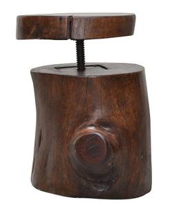 Sitzhocker Timber Braun - Massivholz - Holzart/Dekor - 40 x 40 x 40 cm