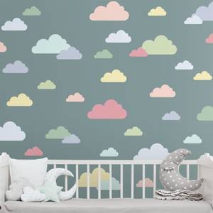 Wandtattoo - 40 Wolken Pastell Set 85 x 60 cm