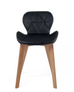 Chaises scandinaves FATI (lot de 4) Noir - Lot de 4