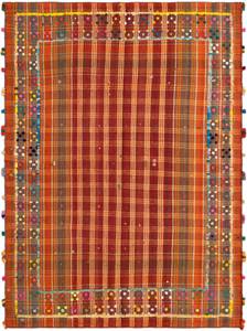 Teppich Jajim CXCIII Rot - Textil - 172 x 1 x 233 cm