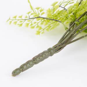 Künstliche Hängepflanze Zypresse Grün - Naturfaser - 1 x 95 x 95 cm
