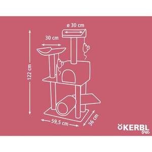 Kratzbaum 442021 Braun - Massivholz - 36 x 2 x 60 cm