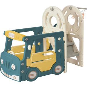 Toboggan pour enfants Mini Ⅳ Vert - Matière plastique - 110 x 100 x 171 cm