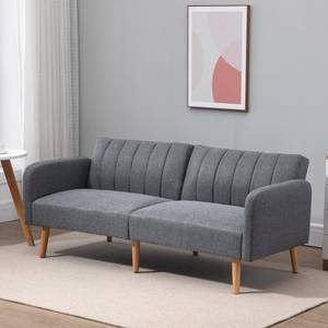 Schlafsofa 839-214GY Grau - Massivholz - 75 x 73 x 173 cm