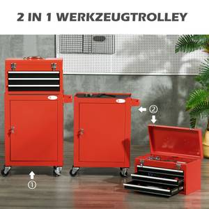 Tool Box Set B20-101V00RD Rot - Metall - 28 x 94 x 46 cm