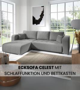 Ecksofa CELEST Hellgrau