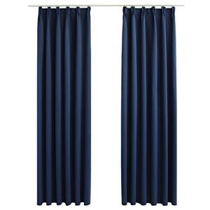 Rideau(lot de 2) 299467 Bleu - Hauteur : 225 cm