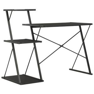 Schreibtisch 299628 Schwarz - Metall - Massivholz - 116 x 93 x 116 cm