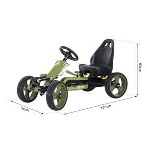 Kinderkart 341-025 Grün - Kunststoff - 54 x 61 x 105 cm