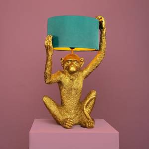 Tischleuchte Chimpy Gold - Kunststoff - 36 x 57 x 31 cm
