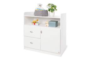 Zimmer Laura groß 3-tlg. Babybett, Wickelkommode & Kleiderschrank 3-türig