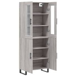 Highboard DE7505 Grau - Holzwerkstoff - 34 x 180 x 70 cm