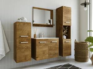 Badschrank MIELA Braun - Holzwerkstoff - 30 x 133 x 30 cm