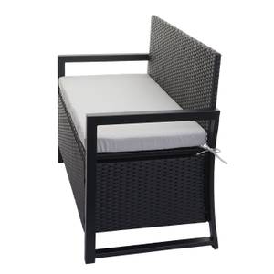 Banc en polyrotin deux places F39 Anthracite - Gris