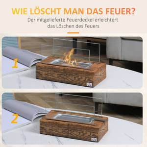 Ethanol-Kamin 820-306V00ND Braun - Metall - 16 x 18 x 33 cm