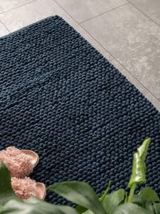 Badematte Lynn Blau - Textil - 50 x 1 x 80 cm