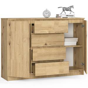 Commode K140 2T 4S CLP Imitation chêne clair