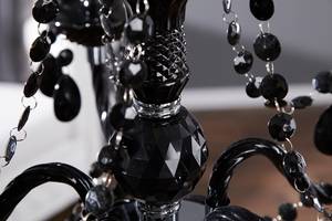 Kronleuchter  BLACK CRYSTAL Schwarz - Glas - Kunststoff - 55 x 45 x 55 cm