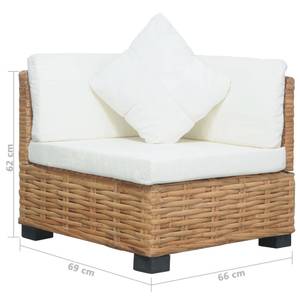 Sofa 286279 Braun - Rattan - Holzart/Dekor - 66 x 62 x 69 cm