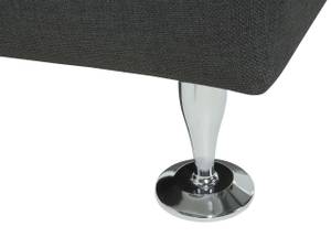 U-förmiges Sofa ROTUNDE Dunkelgrau - Grau - Silber