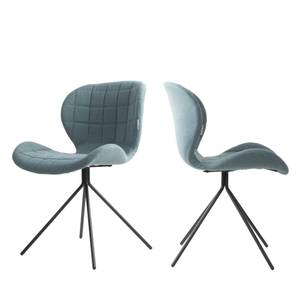 Lot de 2 chaises Omg Bleu - Textile - 50 x 80 x 56 cm