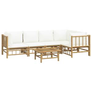 Salon de jardin 3028492-21 (lot de 6) Blanc - Bambou - 69 x 65 x 69 cm