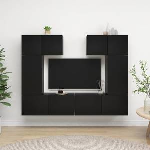 TV-Schrank 6er Set D318 Schwarz - Tiefe: 60 cm