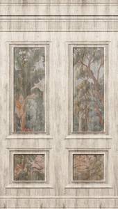 Wallpanel Stuckwandoptik Beige - Grau - Kunststoff - Textil - 159 x 280 x 1 cm