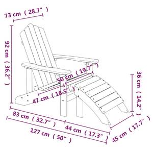 Gartenstuhl mit Tisch 3012245-1 Anthrazit