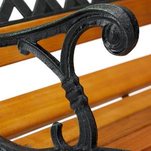 Chaise basse pour jardin en bois Noir - Marron - Vert - Bois manufacturé - Métal - Matière plastique - 62 x 73 x 53 cm