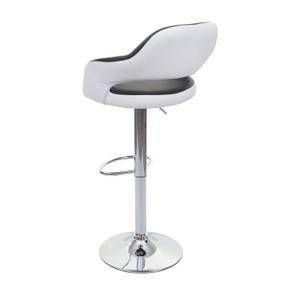 Tabouret de bar F16 Noir - Blanc