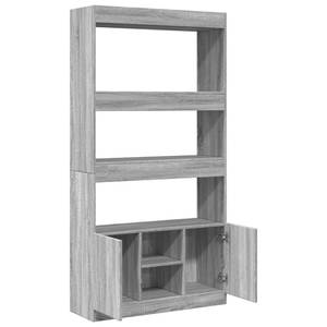 Highboard DE9586 Grau - Holzwerkstoff - 33 x 180 x 92 cm