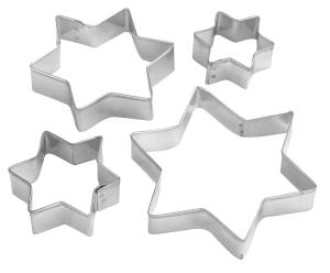 Zenker Ausstecher Sternform Plätzchen Grau - Metall - 12 x 23 x 2 cm