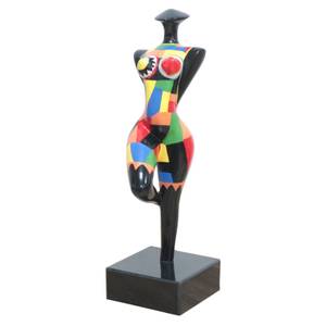 Statue silhouette femme debout H34 cm Porcelaine - 14 x 34 x 10 cm